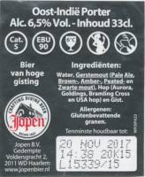 Jopen B.V., Oost Indië Porter