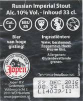 Jopen B.V., Russian Imperial Stout(The Rye(ght)Thing