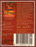 Brouwerij De Koningshoeven , La Trappe Bockbier Trappistenbier