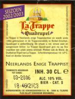 Brouwerij De Koningshoeven , La Trappe  Quadrupel