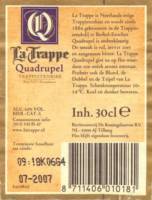 Brouwerij De Koningshoeven , La Trappe  Quadrupel Trappistenbier