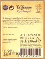 Brouwerij De Koningshoeven , La Trappe  Quadrupel 