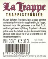 Brouwerij De Koningshoeven , La Trappe  Trappistenbier Tripel