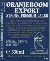 Oranjeboom Bierbrouwerij, Oranjeboom Export