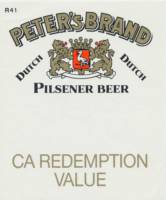 Oranjeboom Bierbrouwerij, Peter's Brand Pilsener Beer