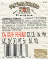 Oranjeboom Bierbrouwerij, Peter's Brand Pilsener Beer