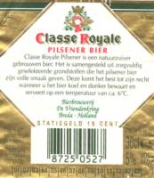 Oranjeboom Bierbrouwerij, Classe Royale Pilsener Bier