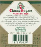 Oranjeboom Bierbrouwerij, Classe Royale Pilsener Bier