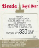 Oranjeboom Bierbrouwerij, Breda Royal Beer