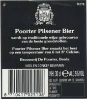 Oranjeboom Bierbrouwerij, Poorter Pilsener Bier
