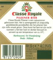 Oranjeboom Bierbrouwerij, Classe Royale Pilsener Bier