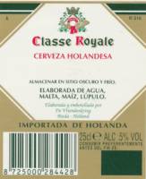 Oranjeboom Bierbrouwerij, Classe Royale Cerveza Holandesa