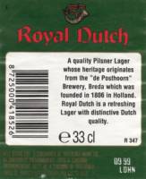 Oranjeboom Bierbrouwerij, Royal Dutch Pilsner Lager