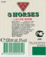 Oranjeboom Bierbrouwerij, 3 Horses Lager Beer