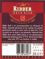 Brouwerij De Ridder, Ridder Bock Bier