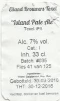 Eiland Brouwers Texel, Island Pale Ale Texel IPA
