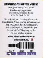 Oldskool Brewery, Bramling X Hopfen Weisse Oldskool Brewery, Bramling X Hopfen Weisse