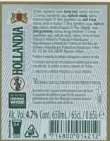 Bavaria, Hollandia Premium Quality Lager Beer
