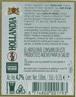 Bavaria, Hollandia Premium Quality Lager Beer