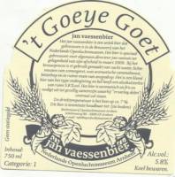 Bierbrouwerij Openluchtmuseum Arnhem, 't Goeye Goet Jan Vaessenbier Bierbrouwerij Openluchtmuseum Arnhem, 't Goeye Goet Jan Vaessenbier