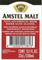 Heineken, Amstel Malt Non Alcoholic Beer / Biere Sans Alcool