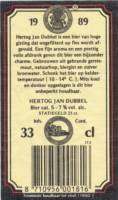 Hertog Jan Brouwerij, Hertog Jan Dubbel 1989