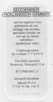 Haerlemsche Bierbrouwerij BV, Seizoensbier Hollands Gember