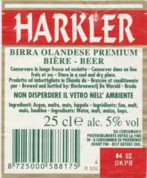 Oranjeboom Bierbrouwerij, Harkler Birra Olandese Premium Biere - Beer
