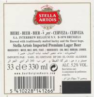 Oranjeboom Bierbrouwerij, Stella Artois Imported Premium Lager Beer