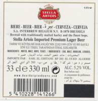 Oranjeboom Bierbrouwerij, Stella Artois Imported Premium Lager Beer