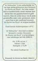 Brouwerij De Heeren van Beeck, De Veldwachter