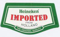 Heineken, Heineken Imported from Holland