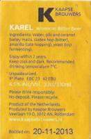 Kaapse Brouwers, Karel American Bitter Beer
