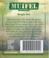 Muifelbrouwerij, Berghs bier Muifelbrouwerij, Berghs bier