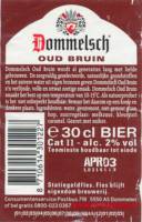 Dommelsche Bierbrouwerij, Dommelsch Oud Bruin Dommelsche Bierbrouwerij, Dommelsch Oud Bruin