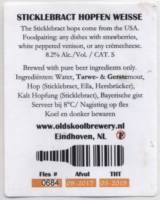 Oldskool Brewery, Sticklebract Hopfen Weisse
