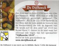 Bierbrouwerij De Vijfhoeck, Vijfhoecks 1515 Bierbrouwerij De Vijfhoeck, Vijfhoecks 1515
