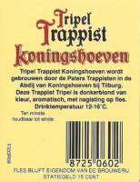 Brouwerij De Koningshoeven , Tripel Trappist Koningshoeven Brouwerij De Koningshoeven , Tripel Trappist Koningshoeven
