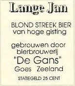 Bierbrouwerij de Gans, Lange Jan