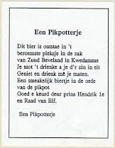 Bierbrouwerij de Gans, Een Pikpottertje