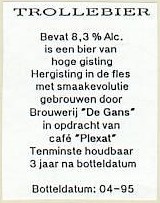 Bierbrouwerij de Gans, Trollebier