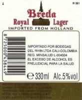 Oranjeboom Bierbrouwerij, Breda Royal Lager