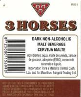 Oranjeboom Bierbrouwerij, 3 Horses Dark Nonalcoholic Malt Beverage