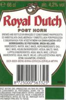 Oranjeboom Bierbrouwerij, Royal Dutch Post Horn