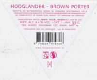 Hooglander Bier, Brown Porter Hooglander Bier, Brown Porter