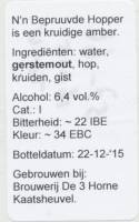 Brouwerij D'n Hopper, N'n Bepruuvde Hopper Brouwerij D'n Hopper, N'n Bepruuvde Hopper