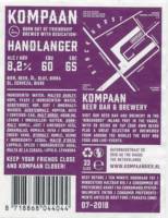 Kompaan Dutch Craft Beer Company, Handlanger