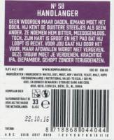 Kompaan Dutch Craft Beer Company, Handlanger No.58
