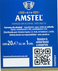 Licentiebrouwsels , Amstel Cerveza sin alcohol