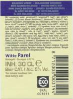 Budelse Brouwerij, Witte Parel Budelse Brouwerij, Witte Parel
